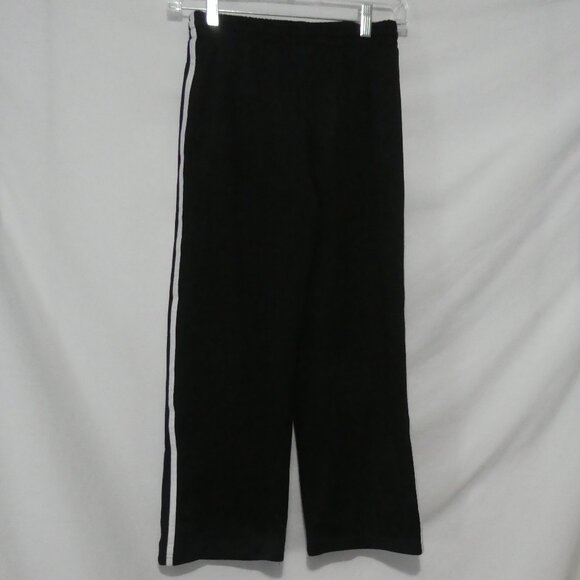 GAP KIDS | medium (8) | Black Exercise Pants | White Stripe Sides | Pockets - Picture 2 of 16